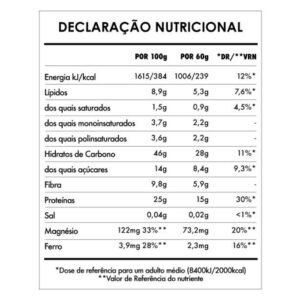ISWARI - Despertar de Buda Proteina Matinal 360gr - Tabela