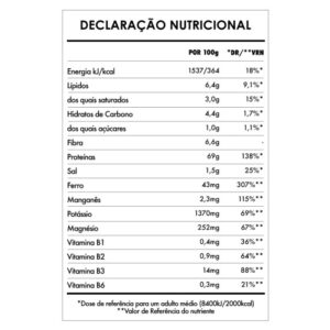 ISWARI - Spirulina Superalimento 125gr tabela