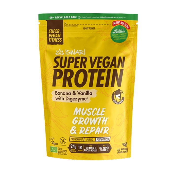 ISWARI - Super Vegan Proteína Banana e Baunilha 350gr